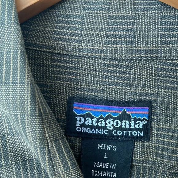 Patagonia sz L organic cotton long sleeve button down great pre owned condition - Picture 3 of 5
